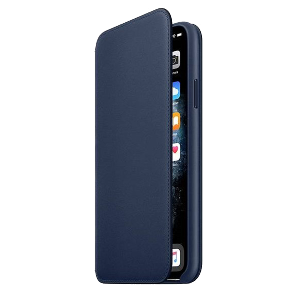 iPhone 11 Pro Max Leather Folio - Donkerblauw