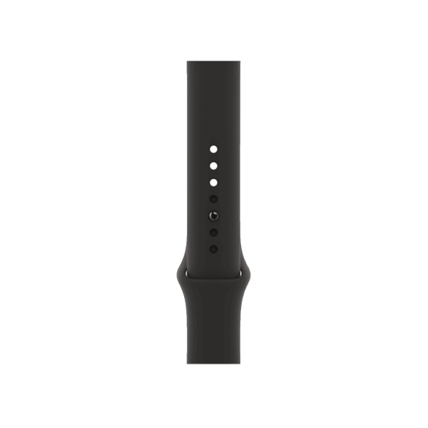 Apple Watch Series 7 | 41mm | Stainless Steel Case Grafiet | Zwart sportbandje | GPS | WiFi + 4G