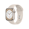 Apple Watch Series 8 | 41mm | Aluminium Case Sterrenlicht Wit | Sterrenlicht Wit sportbandje | GPS | WiFi