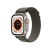 Apple Watch Ultra | 49mm | Titanium Case | Groen Alpine bandje | GPS | WiFi + 4G