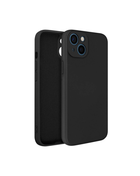 Silicone Backcover iPhone 13 | Zwart