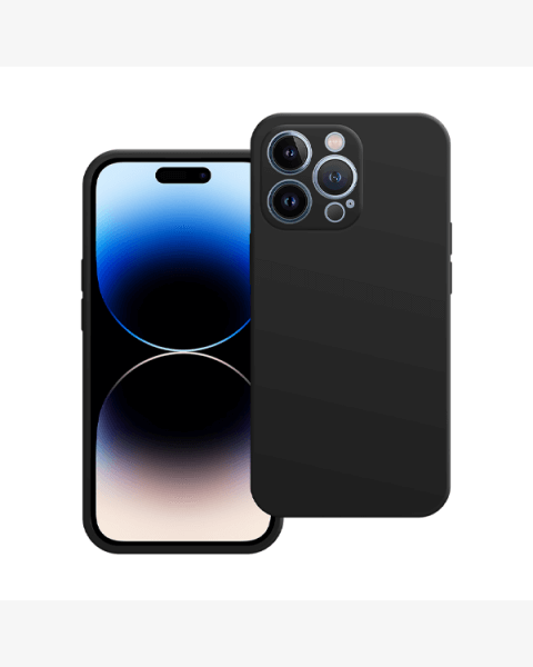 Silicone Backcover iPhone 15 Pro | Zwart