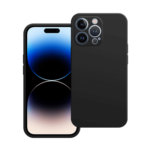 Silicone Backcover iPhone 15 Pro | Zwart